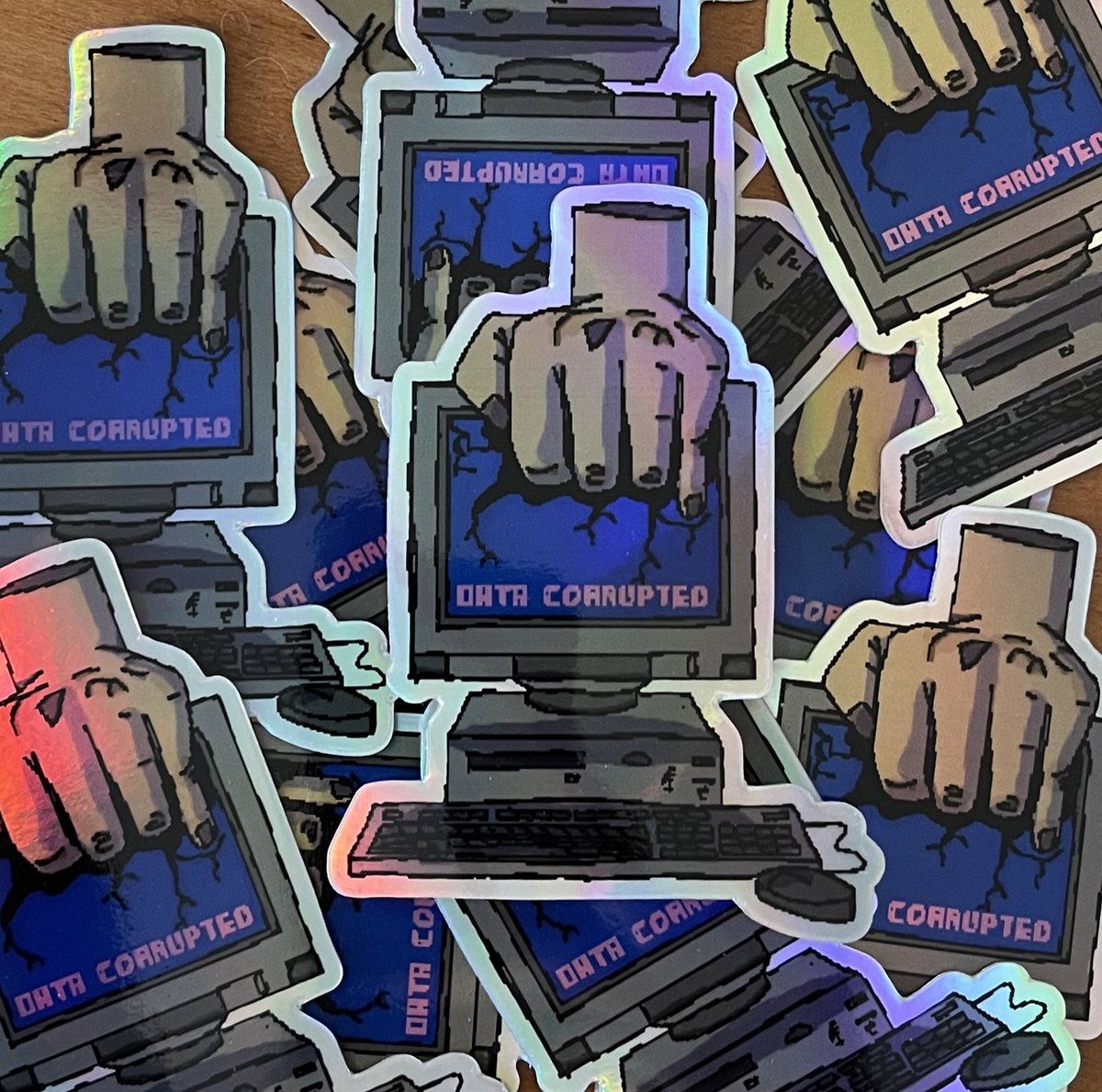 PeachMenace's tweet photo. new holo sticker alert 🚨 https://t.co/JPHvtBChVU