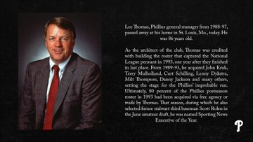 Lee Thomas passes away at 86