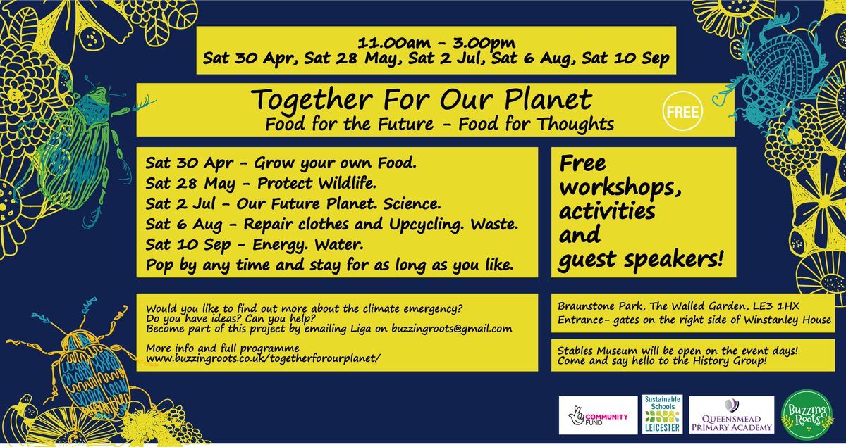 We'll be at <a href="/Buzzing_Roots/">Buzzing Roots</a>  next "Together for our planet" event on 10th September. Come along and learn about the importance of #wildlife ponds and meet some #pond critters!