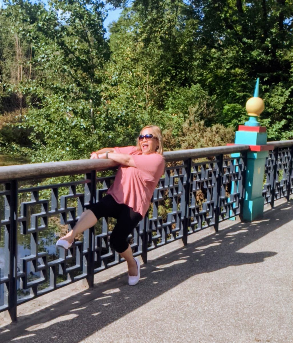 JoAlexandra7's tweet photo. Quick! I'm sliding 😅 I shouted at the photographer 😅
I wanted to post something in nursesactive I said🤣
#NursesActive 
#imperialactive 
@AVillagracia https://t.co/5zQ957O6DH