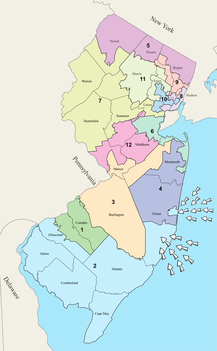 thebayshorecave's tweet photo. This gerrymander of #nj02 is exactly why I will never give money to the state Party....
I am happy @AndyKimNJ will keep his seat though in #nj3. He's the kind of congressman we need, unlike #JeffVanDrew
#njelections https://t.co/O0z1iWNoDN