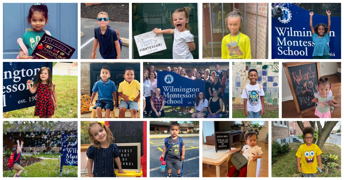 wmsde's tweet photo. First #newsletter of the 22-23 school year! Read Lisa's reflections on #MariaMontessori's 152nd birthday, and check out some photos from our #firstdayofschool / #wmsbacktoschool #photochallenge! #happybirthdaymariamontessori #edude #montessori https://t.co/fHV9xHXJmt https://t.co/oVlnYllXbr