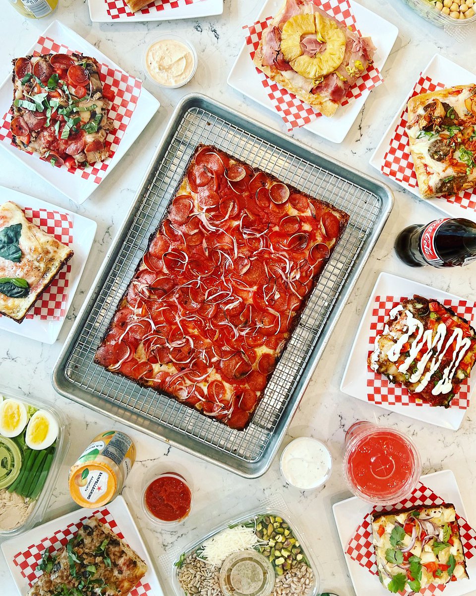 Our most popular #pizza slices and menu items would make a delectable display for your next #feast. 🤩🤤 This could be your #table ;)