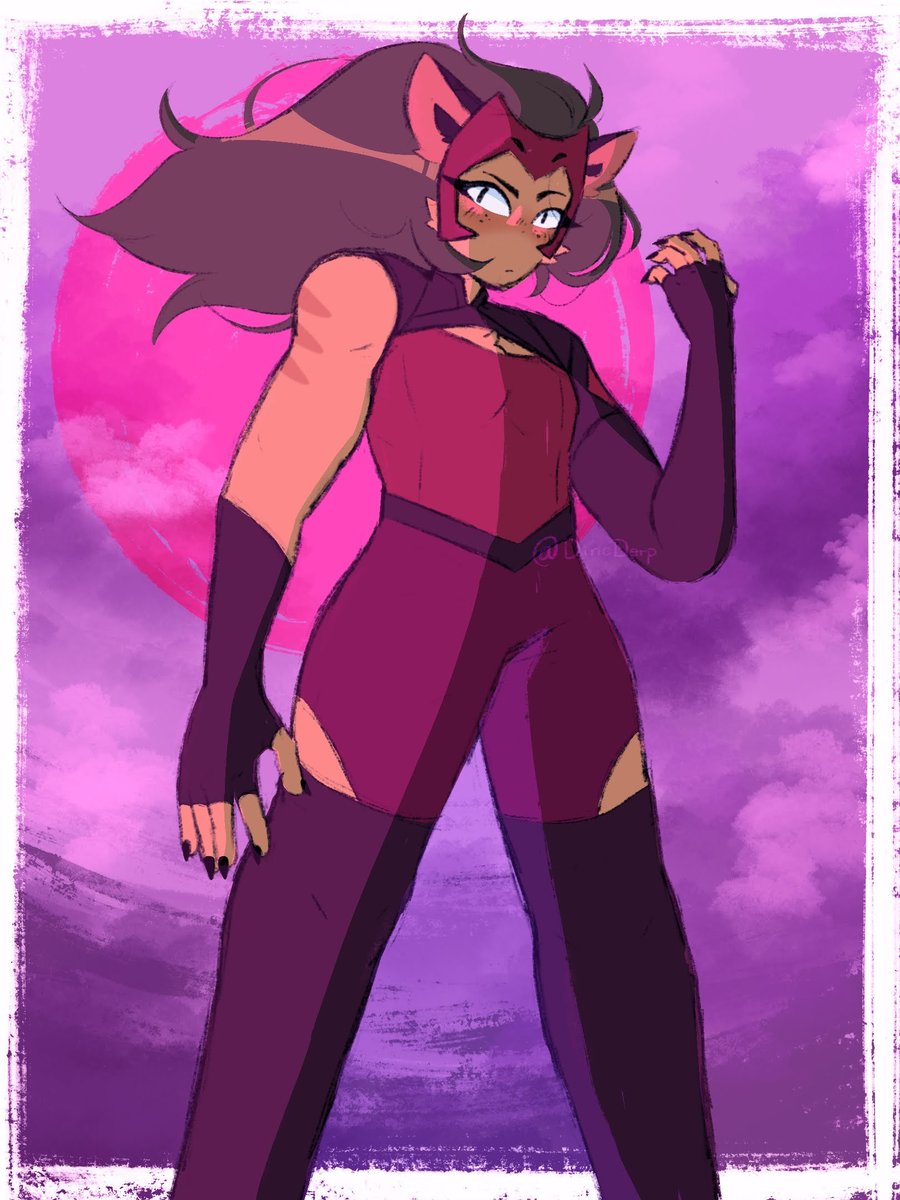 DinoDerpp's tweet photo. Meow Catra Meow 💜
I rewatched the entirety of She-Ra and couldn't not draw her! I love herr 
•••
#catra #shera #spop #spoptwt #catradora #sherafanart #catrafanart #artistsontwitter #smallartist https://t.co/2aHGWkFH6U