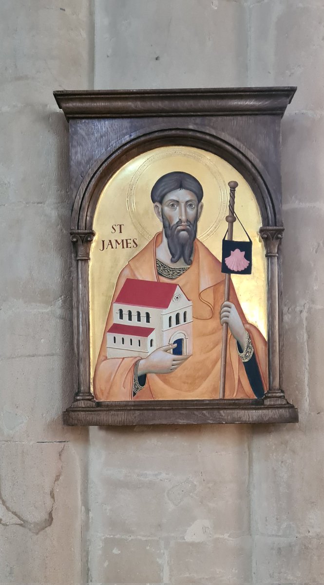This is our new ICON ..
St James is the patron Saint of Spain and according to tradition his remains are held in Santiago de Compostela. 
View from Mon - Fri between 10am &amp; 4pm.
<a href="/SantiagodeCom15/">Santiago de Compostela</a> <a href="/ElCamino/">Pete Canny</a>