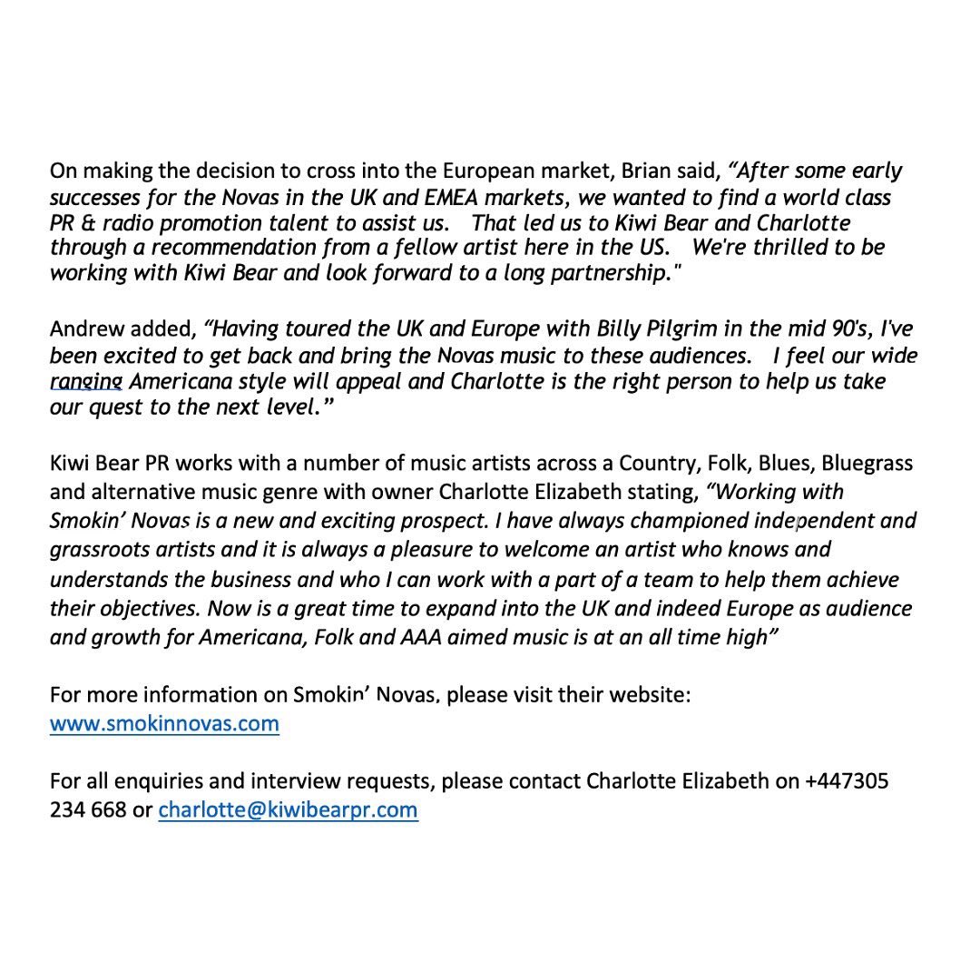 We're happy to announce we've joined <a href="/KiwiBearPR/">Kiwi Bear PR</a> out of the UK! Very grateful to all of you for the support and excited for all to come in the next few weeks.