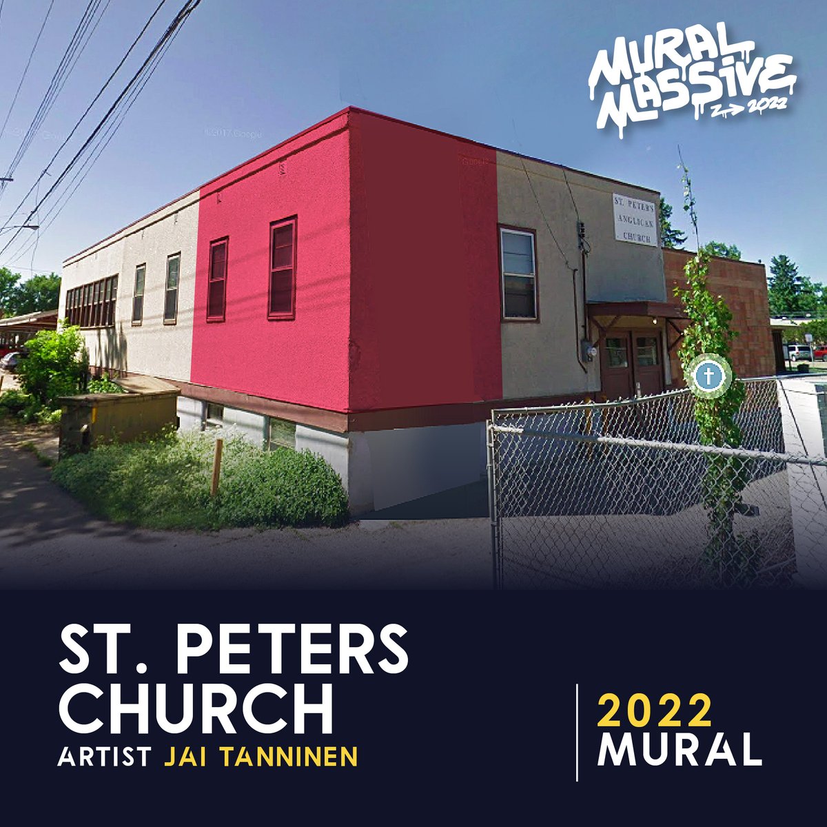 This year's festival will add massive colour to #YEG!

2022 Mural Locations:
Alex Decoteau Park
Ibon Antiques
SouthBark Do Park
The Growlery
St. Peters Church

FREE BLOCK PARTY REGISTRATION: 
showpass.com/mural-massive-…

Mural Massive - September 3-10, 2022. 
muralmassive.com