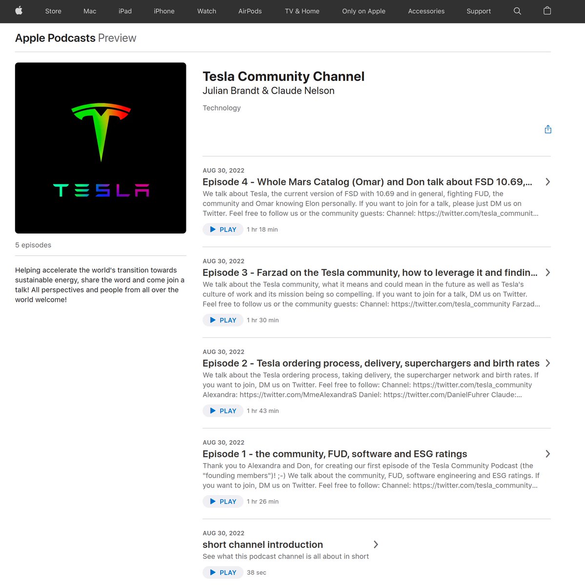 tesla_community's tweet photo. Audio Podcast format now available! 🎧🤯🔋  
Apple: https://t.co/QwIhQixJCf 
Spotify: https://t.co/lzEwc8Ysjx
(other apps follow soon!) https://t.co/eIPqGnAykB