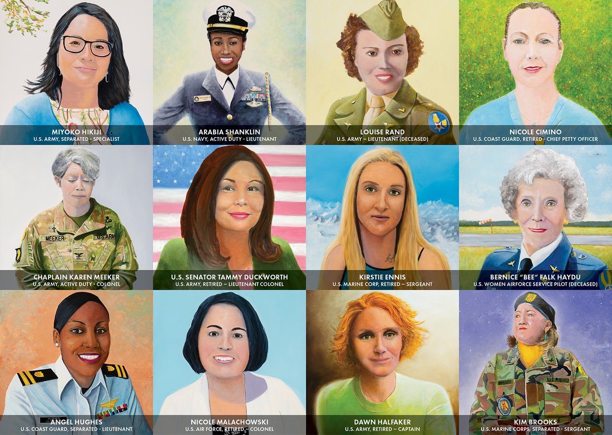 stevealpert2's tweet photo. The @ProudlySheServe Project has launched a fundraising campaign to raise funds for the portrait unveiling event in 2023 and also the publication of the Proudly She Served book. See link to donate https://t.co/OSEp75CQ4m https://t.co/u2epAWZn6R