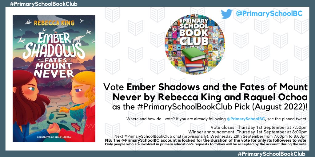 RKingWriter's tweet photo. Please vote for Ember! 🗻✨
I'm beyond delighted &amp; excited that Ember Shadows and the Fates of Mount Never has been included in the #PrimarySchoolBookClub August 2022 vote this evening alongside so many great books! 🎉

Please go to @PrimarySchoolBC &amp; vote using the pinned tweet! https://t.co/73aaDbZnOF