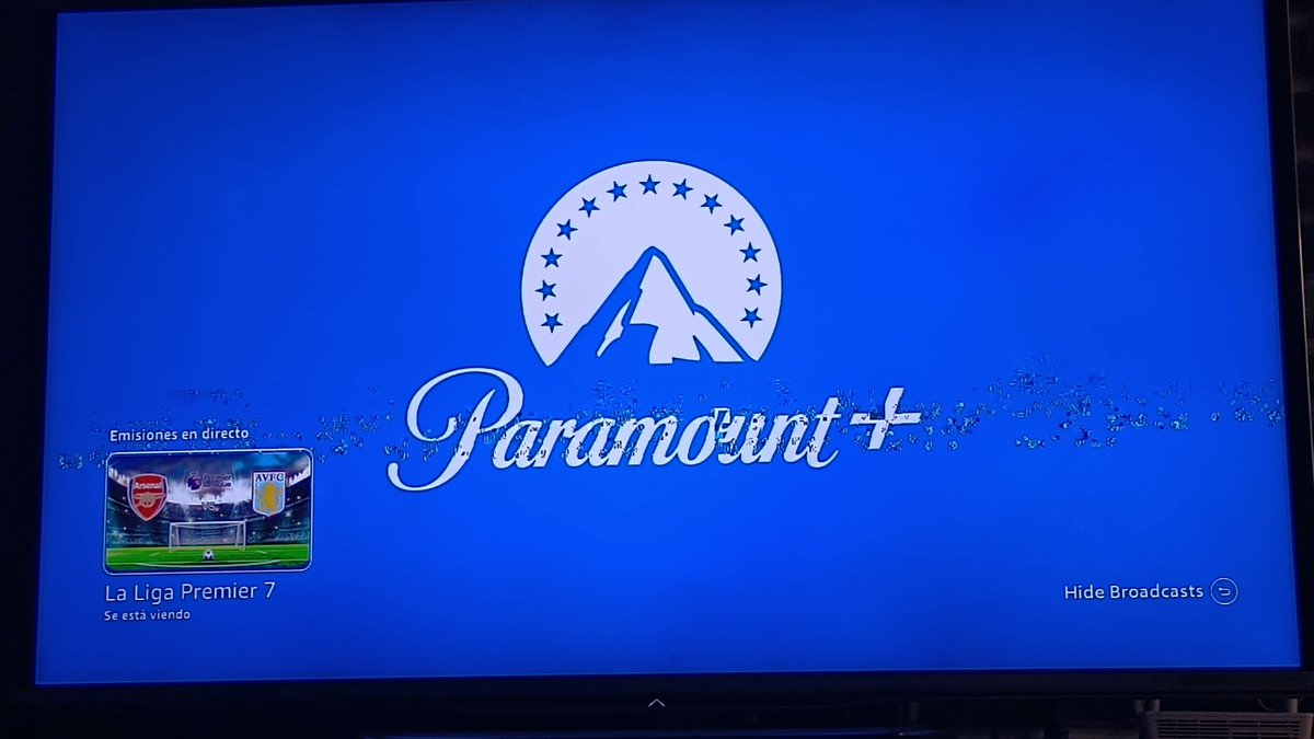 moscomcfly's tweet photo. @ParamountPlusLA Eso es lo que se ve en la transmisión del Arsenal vd Aston V https://t.co/GCBl6u5HNd