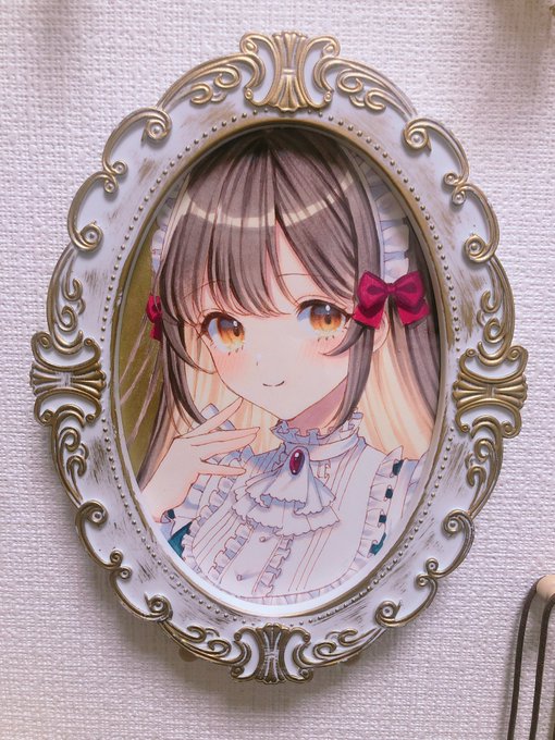 コピックでメイドさん描いたよ🤍 