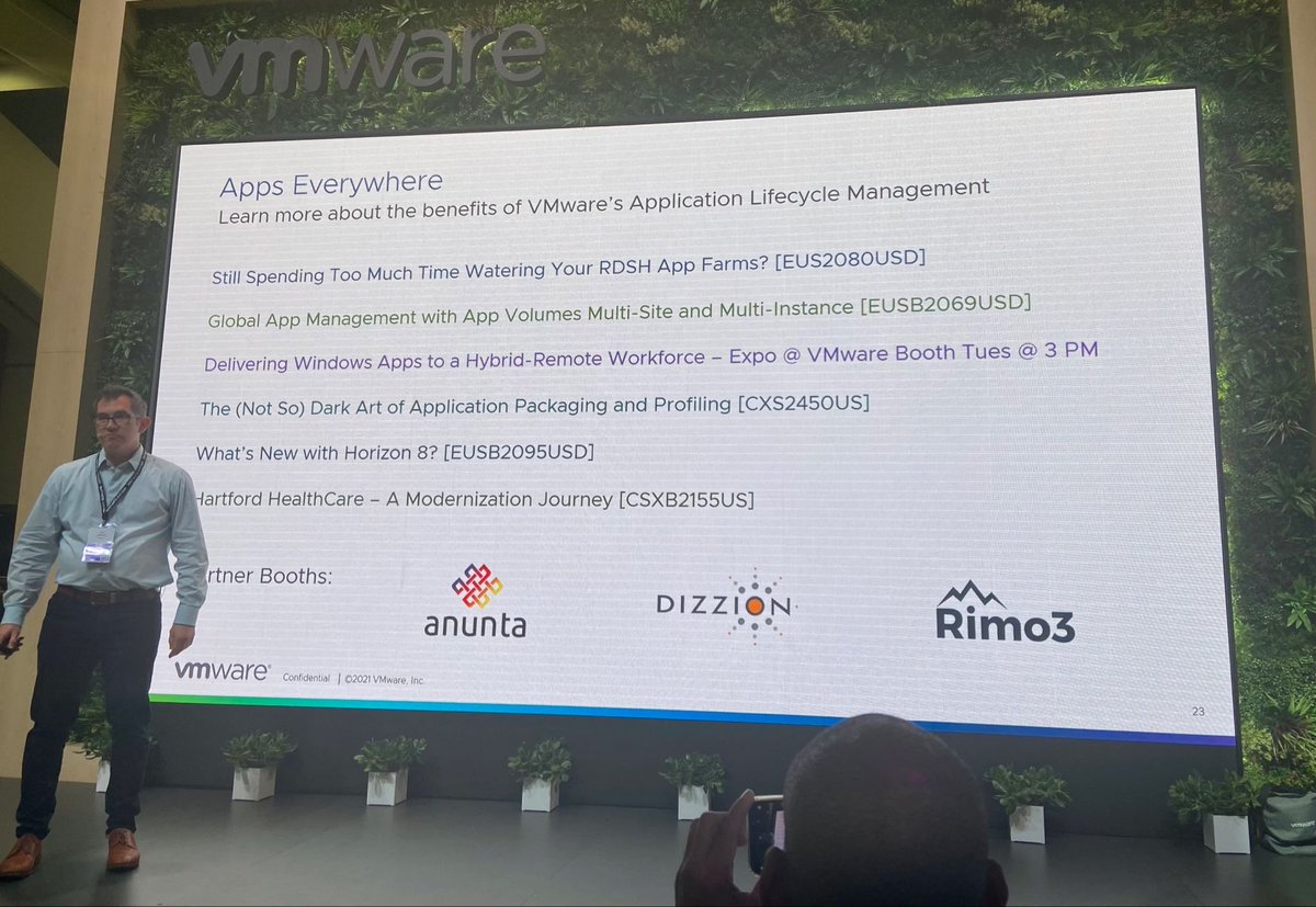 WorkspaceDNA's tweet photo. @JeffUlatoski, PM for App Volumes, at #VMwareExplore2022
#AppsEverywhere #Rimo3 https://t.co/wok5eCaDEG
