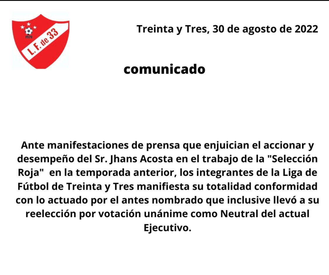 ligade33's tweet photo. Comunicado https://t.co/PzHzTnr6nP
