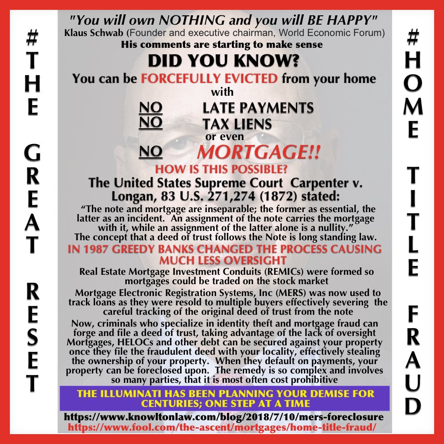 wishfulldreamz's tweet photo. #TheGreatReset #HomeTitleFraud https://t.co/G1mHIKHwme