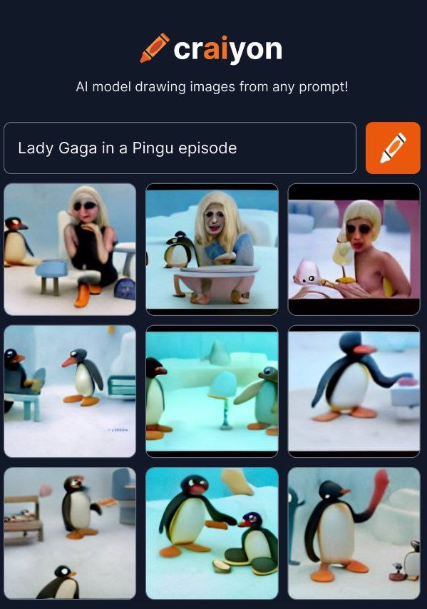 Oh-oh-oh-oh-oh, oh-oh-oh-oh, oh-oh-oh
Caught in a bad Noot Noot
Oh-oh-oh-oh-oh, oh-oh-oh-oh, oh-oh-oh
Caught in a bad Noot Noot

#craiyon #pingu #ladygaga #badromance #badnootnoot #dallemini #pride