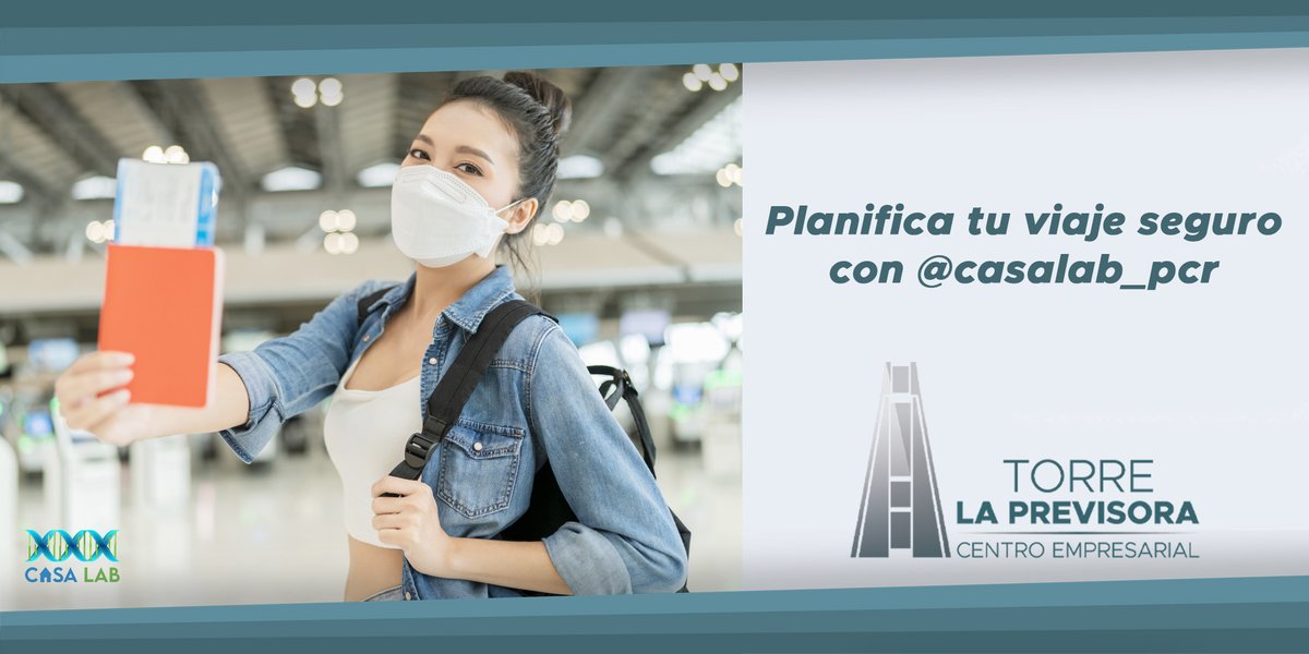 torreprevisora's tweet photo. 👨‍⚕️ ¿Necesitas realizarte la prueba de descarte PCR?

En nuestra Torre, se encuentra @casalab_pcr, quienes te ofrecen resultados confiables bien sea para viajar o por diagnóstico Covid 19.

Visítalos en nuestra PB, y estaciona seguro en nuestro estacionamiento.

#TorrePrevisora https://t.co/9tWpI1opGt