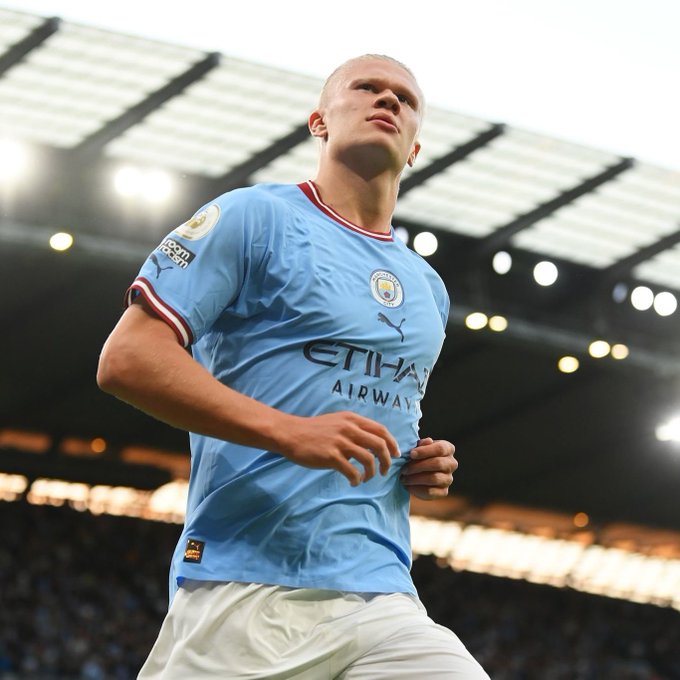 StatmanDave's tweet photo. Erling Haaland has now scored 8 goals in the month of August, the most by any Premier League player in history. 

Clinical. 🎯 https://t.co/MVHcpDyjAX