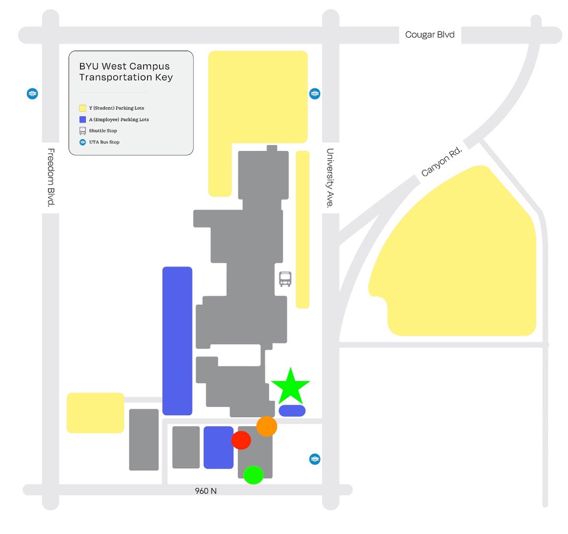 There will be a regular shuttle to and from West Campus (WCCB). 

A free Ryde shuttle between MOA and the WCCB will be running 8:30am–8:35pm, M–Th; 8:30am–5:35pm, Fridays. The shuttle will leave the MOA on the :30 and :50 and on the :35 and :55 from WCCB.