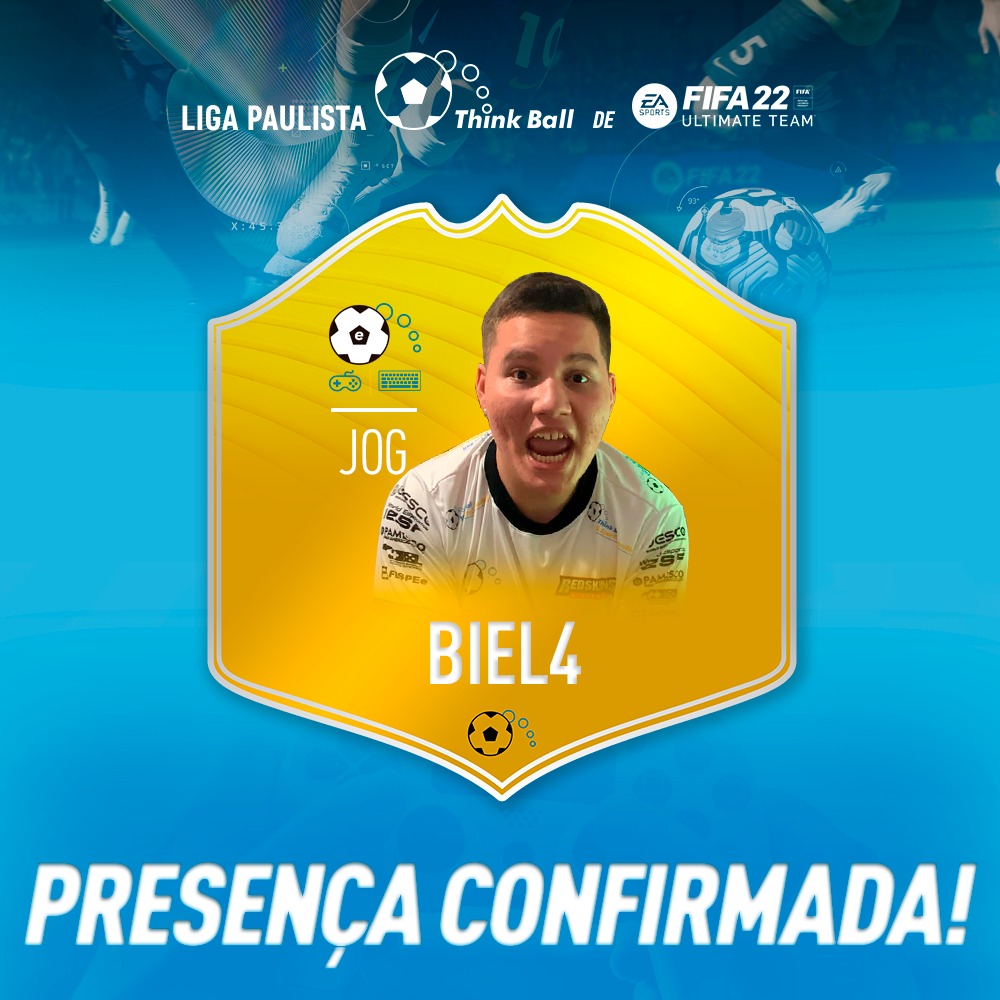 ethinkball's tweet photo. O brabo tá confirmadíssimo! Biel, craque de FIFA da Redskins, é presença certa na Liga Paulista Think Ball de FIFA Ultimate Team! ⚽️🎮
#LigaPaulistaThinkBallFIFAUltimateTeam #eThinkBall #ThinkBall #eSports https://t.co/BU1r5RKFvI