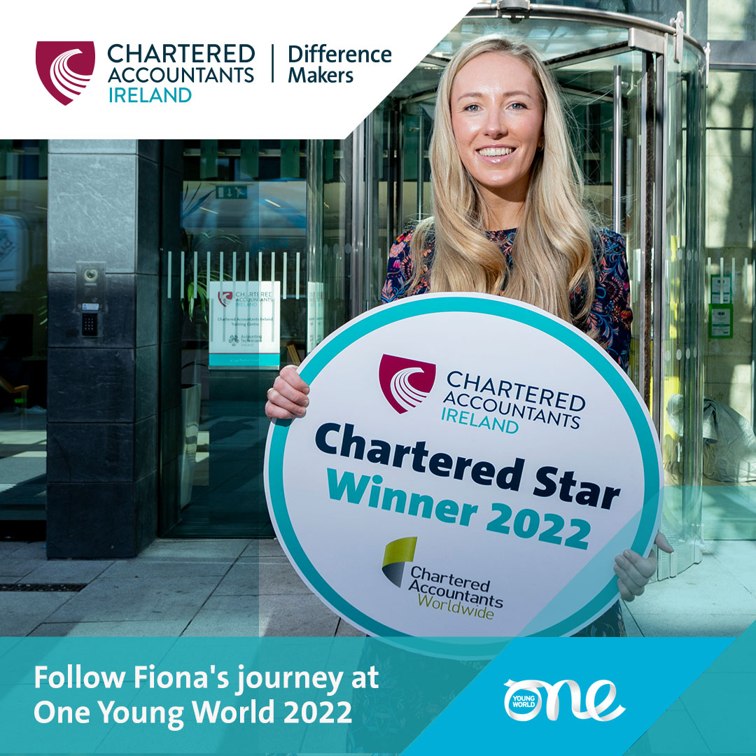 CharteredAccIrl's tweet photo. 🌍Follow our 2022 #CharteredStar Fiona Smiddy's journey at @OneYoungWorld next week in Manchester🌍
Fiona, Founder at @greenoutlook_ie, will be keeping us up to date daily so make sure you're following her here on Twitter and Instagram @greenoutlook_ie👈
#OYW2022 @CharteredWW https://t.co/rO6PjiA40v