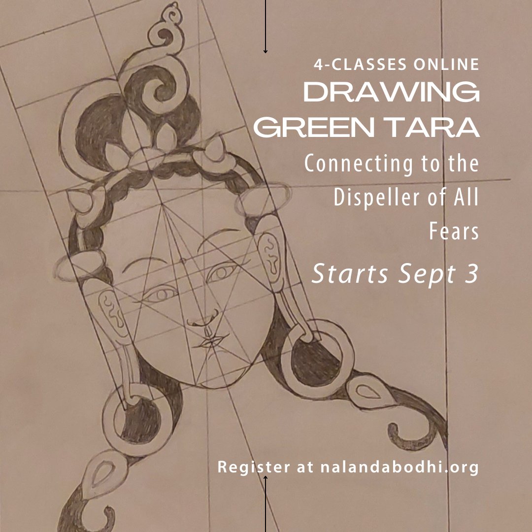 NalandabodhiINT's tweet photo. Drawing Khadiravani Tara
Presentations with studio time:  Saturdays, September 10 &amp; 17  10:00 am – 12:00 pm (Pacific)

Dedicated studio sessions: Tuesdays, September 13 &amp; 20  6:00 pm – 7:30 pm (Pacific)
Register at https://t.co/sGhzWJ5bVh https://t.co/t7AprI92tF