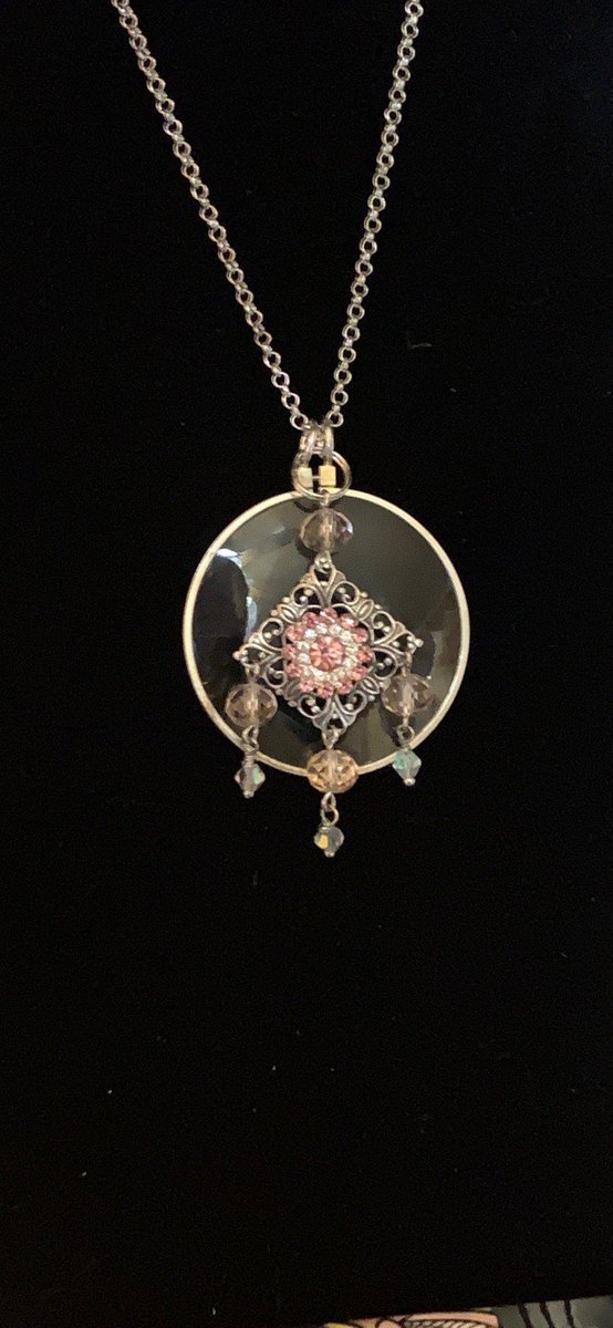 Witschy's tweet photo. Excited to share this item from my #etsy shop: Filigree magnifying glass, vintage magnifying glass necklace, victorian jewelry, gift for her, pink rhinestones, pink faceted glass beads, https://t.co/85roZqT8TU https://t.co/MxMwpT5Ro9