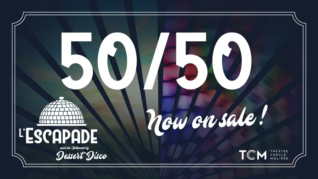 THE 50/50 IS LIVE 🥳 LE 50/50 EST LANCÉ!
Achetez vos billets d’avance pour courir la chance de gagner même plus de prix!🤩
Billets et règlements: buff.ly/3PSpkow
Buy your tickets in advance for a chance to win even more prizes!🤩
Tickets &amp; Rules: buff.ly/3QTkGbn
