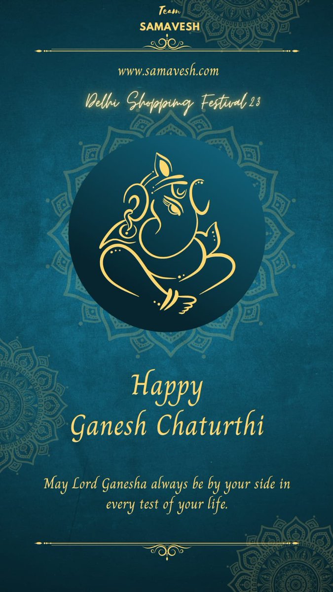 team5creation's tweet photo. Happy Ganesh chaturthi from team SAMAVESH , may lord ganesha showers the blessings to everyone.. https://t.co/xePIbenDRp