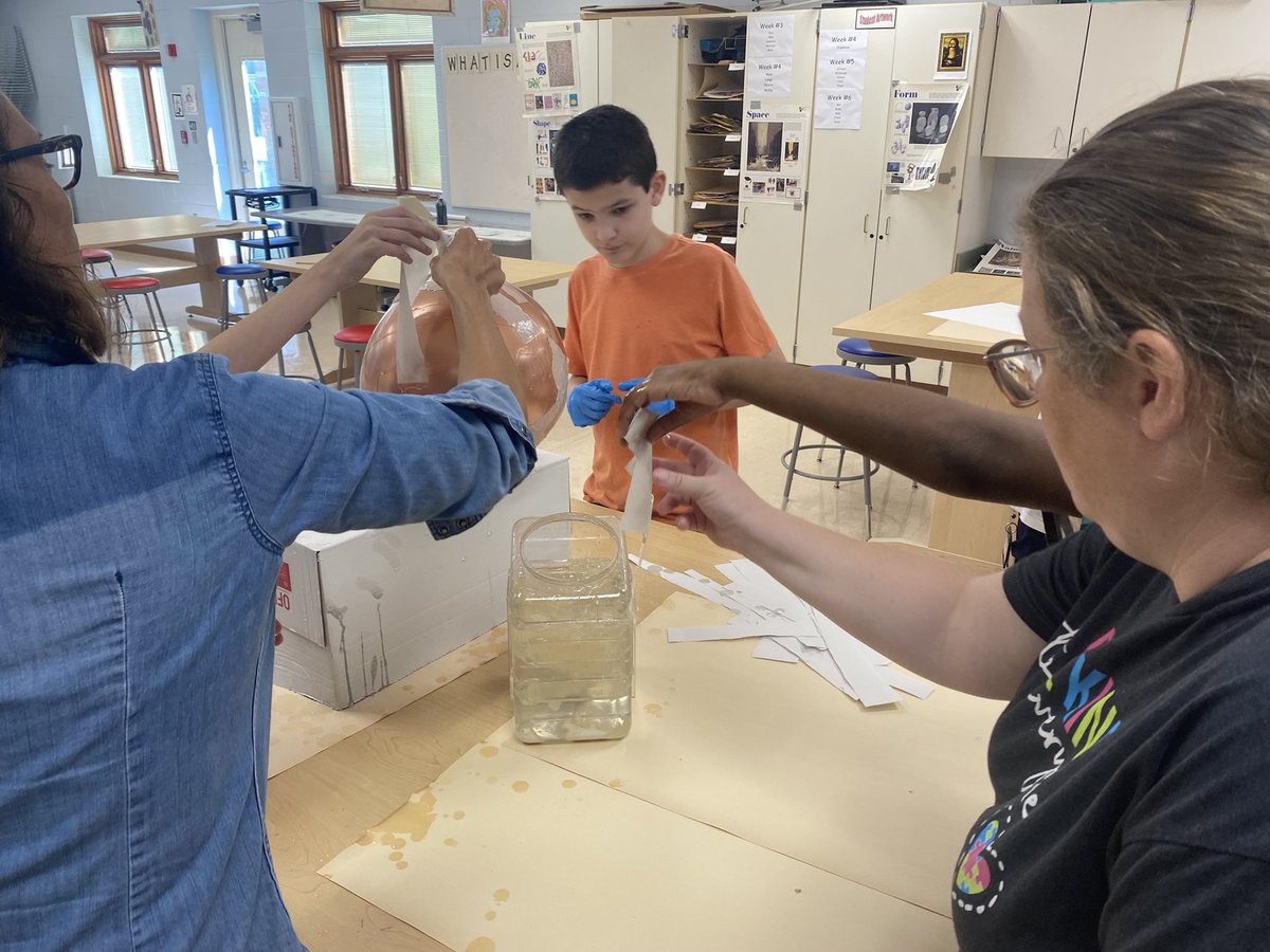 CisknightsA's tweet photo. Doin some paper mache with adaptive art class. Friday we celebrate https://t.co/4xeI2T8yBT