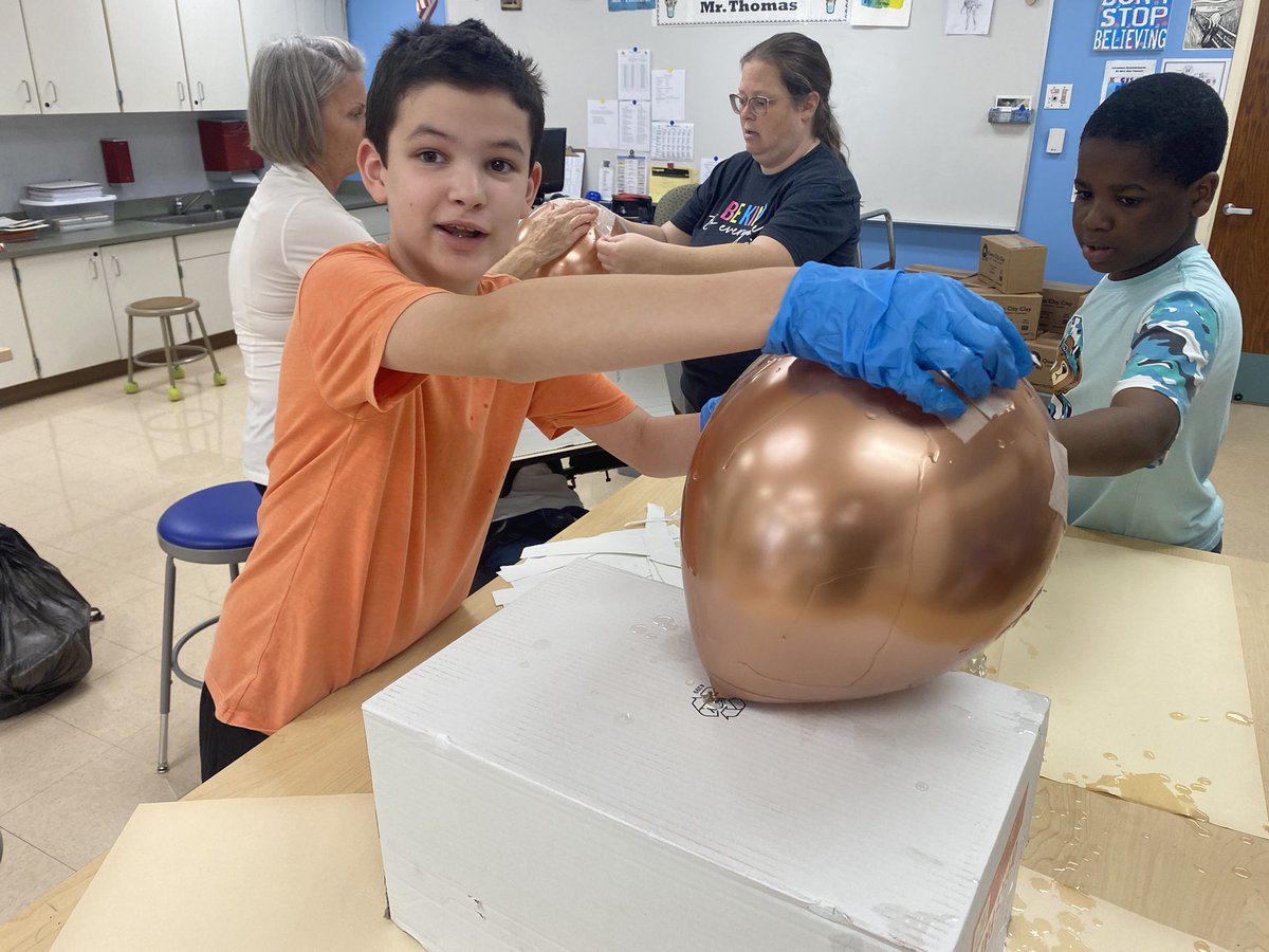 CisknightsA's tweet photo. Doin some paper mache with adaptive art class. Friday we celebrate https://t.co/4xeI2T8yBT