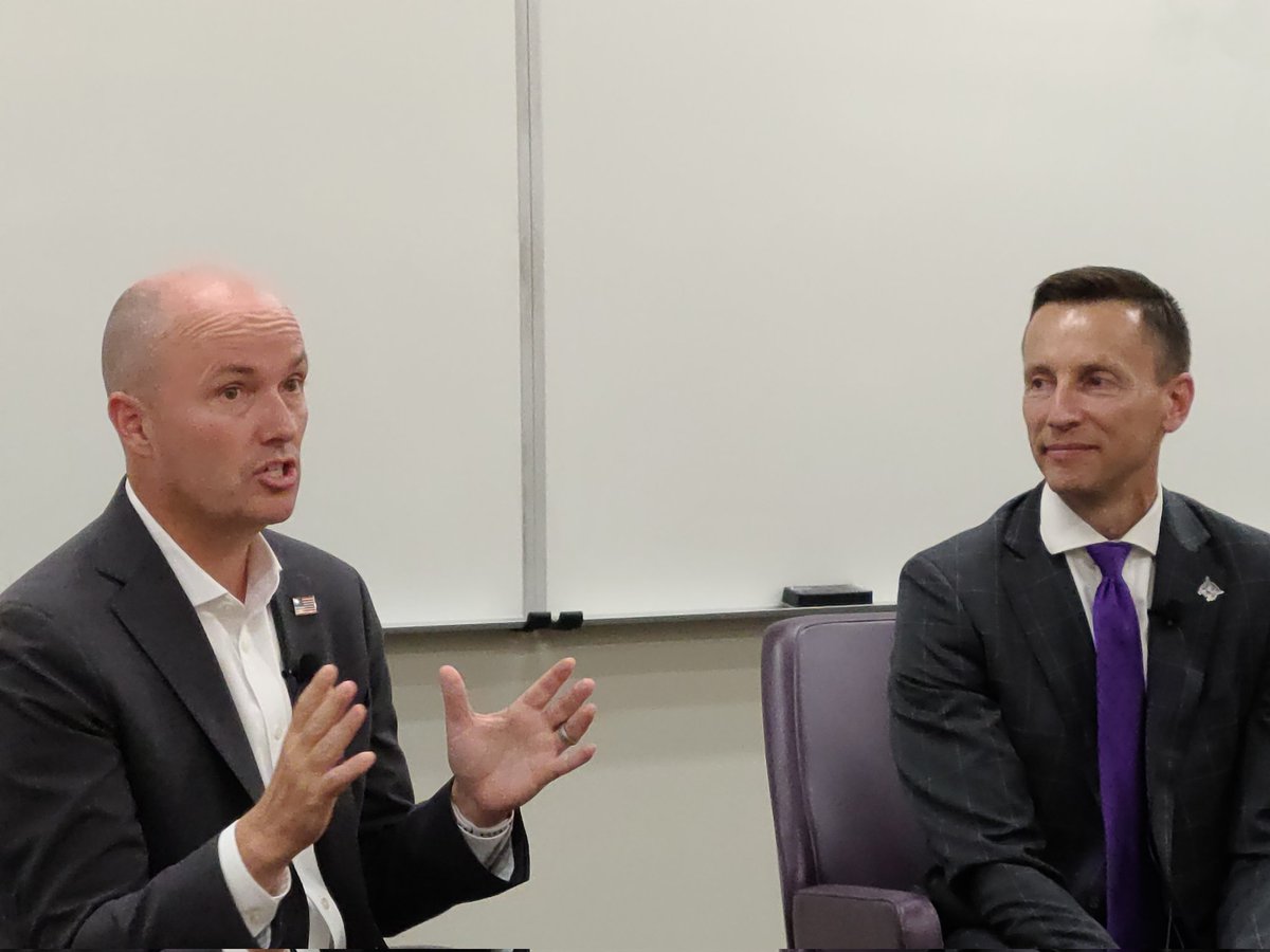 Utah Governor Spencer Cox and Weber State University President, Dr. Brad Mortensen talking growth in Utah and how to do it intentionally.