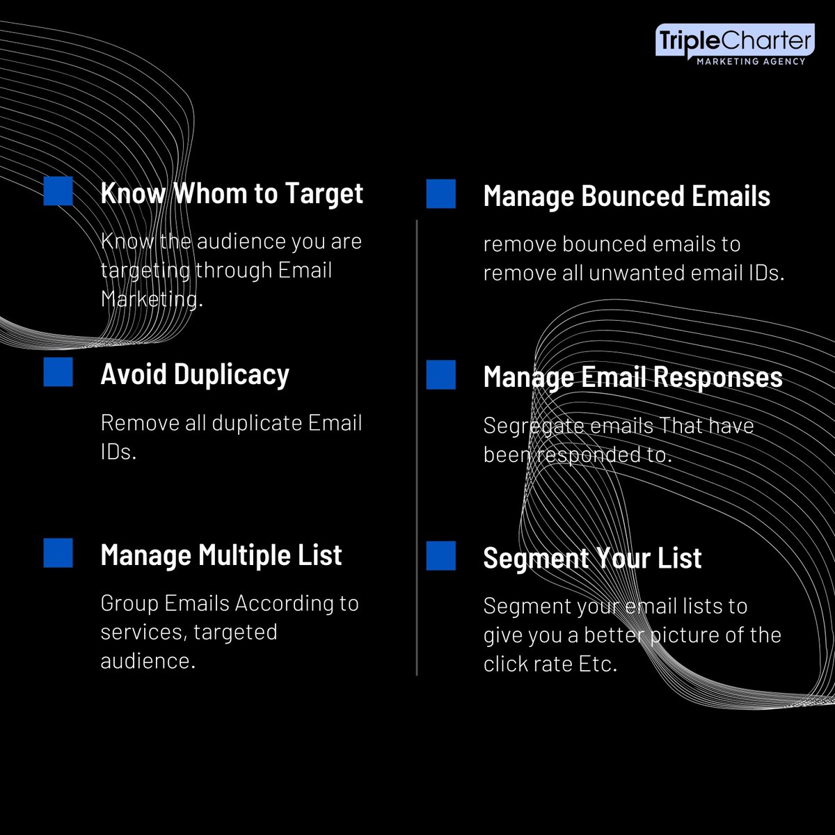 TripleCharter's tweet image. 🔰Your email list is your company's best asset and it’s worth investing in. Learn how to manage it well here 🔰
.
.
.
#emailmarketing #emailmarketingagency #emailtemplatedesign #email #emailtemplate #mailchimp #emailautomation #Angular #JavaScript #HTML #twitme