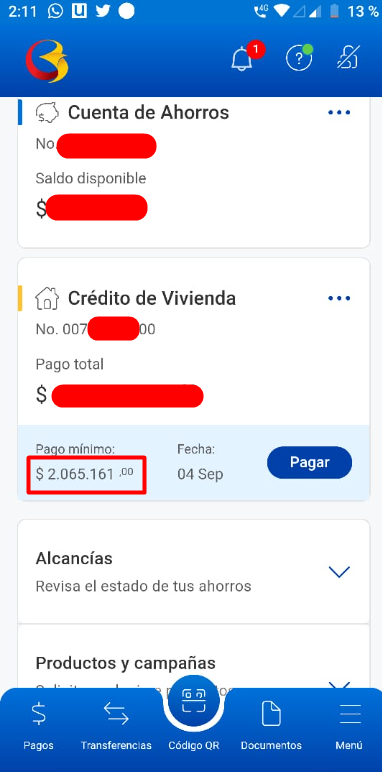 educaciondesarr's tweet photo. @BancodeBogota, favor ajustar esta inconsistencia. La tasa prometida es del 11.8EA, también cambiaron el valor de  la cuota de un momento a otro. Como pasa esto @SFCsupervisor la cuota es fija y la aumentaron de un día para otro. https://t.co/qNvJHMjcww