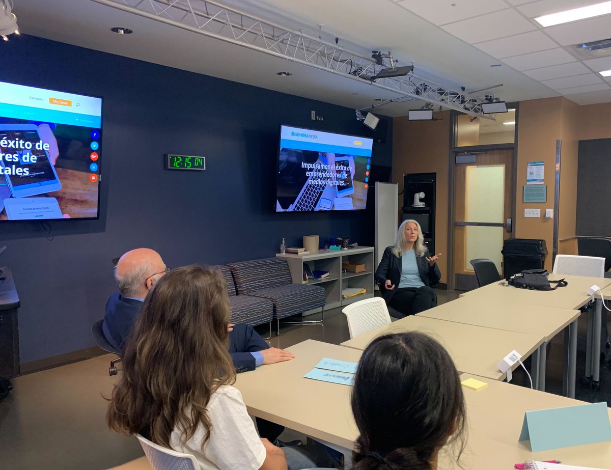 KnightCenterUT's tweet photo. Thank you to @janinewarner of @sembramedia for speaking with @UTexasMoody @UTJSchool
students today about media startups in Latin America during @Rosental's media innovation and entrepreneurship course. https://t.co/mUcrH1gu0g