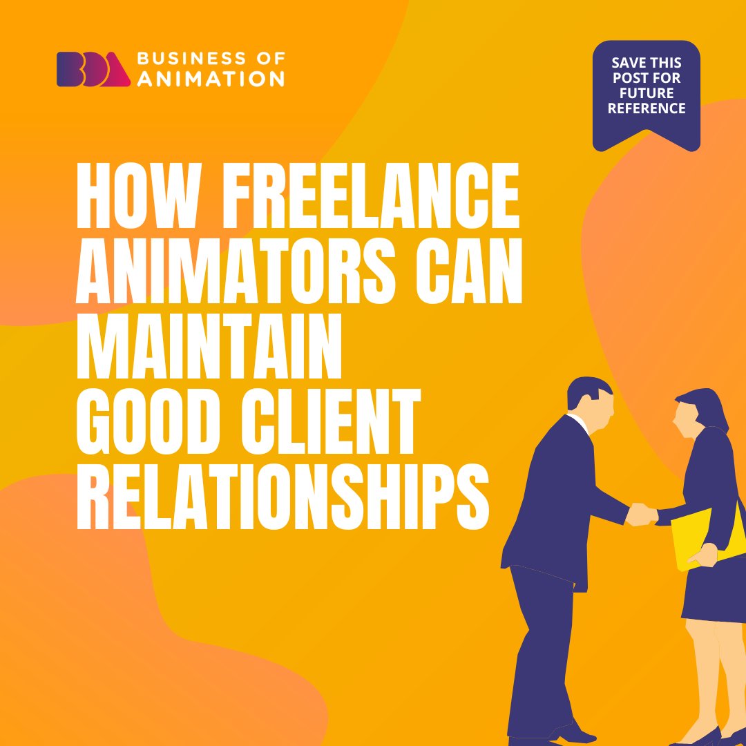 animationbiz's tweet image. Why is it essential for freelance animators to learn how to maintain good client relationships? It is because clients can mean the difference between a flourishing business and a failing business.

#AnimationClients #AnimatorsClient #MotionGraphicsClients #AnimatorClients