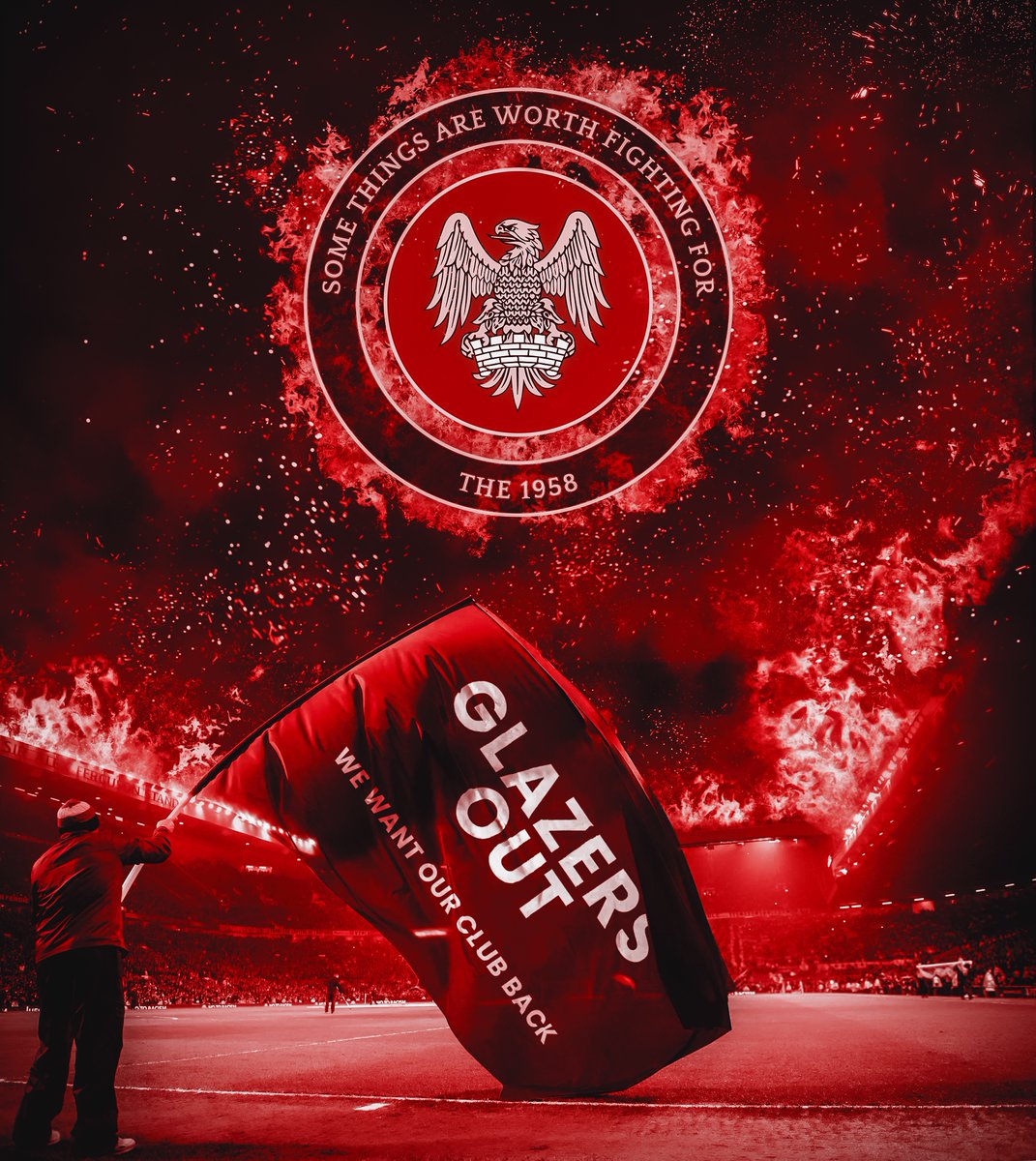 The__1958's tweet photo. WE WILL NOT BE CENSORED OR SILENCED

Protest at the Trinity 3pm.

Bring your flags and banners.

Then into the ground with flags, noise &amp; passion at kick off!

Be loud be visual. Legal &amp; peaceful.

Let the world know we want our club back🇾🇪

More details 👉https://t.co/E3zquwdlYA https://t.co/Cx1l0ad8Jw