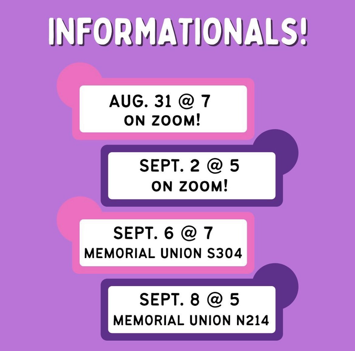 Want to be apart of the largest AND fastest-growing multicultural sorority on campus? 

Come to an informational on how to join the Beta Beta Chapter of Sigma Lambda Gamma! 💗 

FOR TONIGHT’S ZOOM MEETING (8/31)
Meeting ID: 995  7932  1509

See you there! #Mizzou #SLG 💜