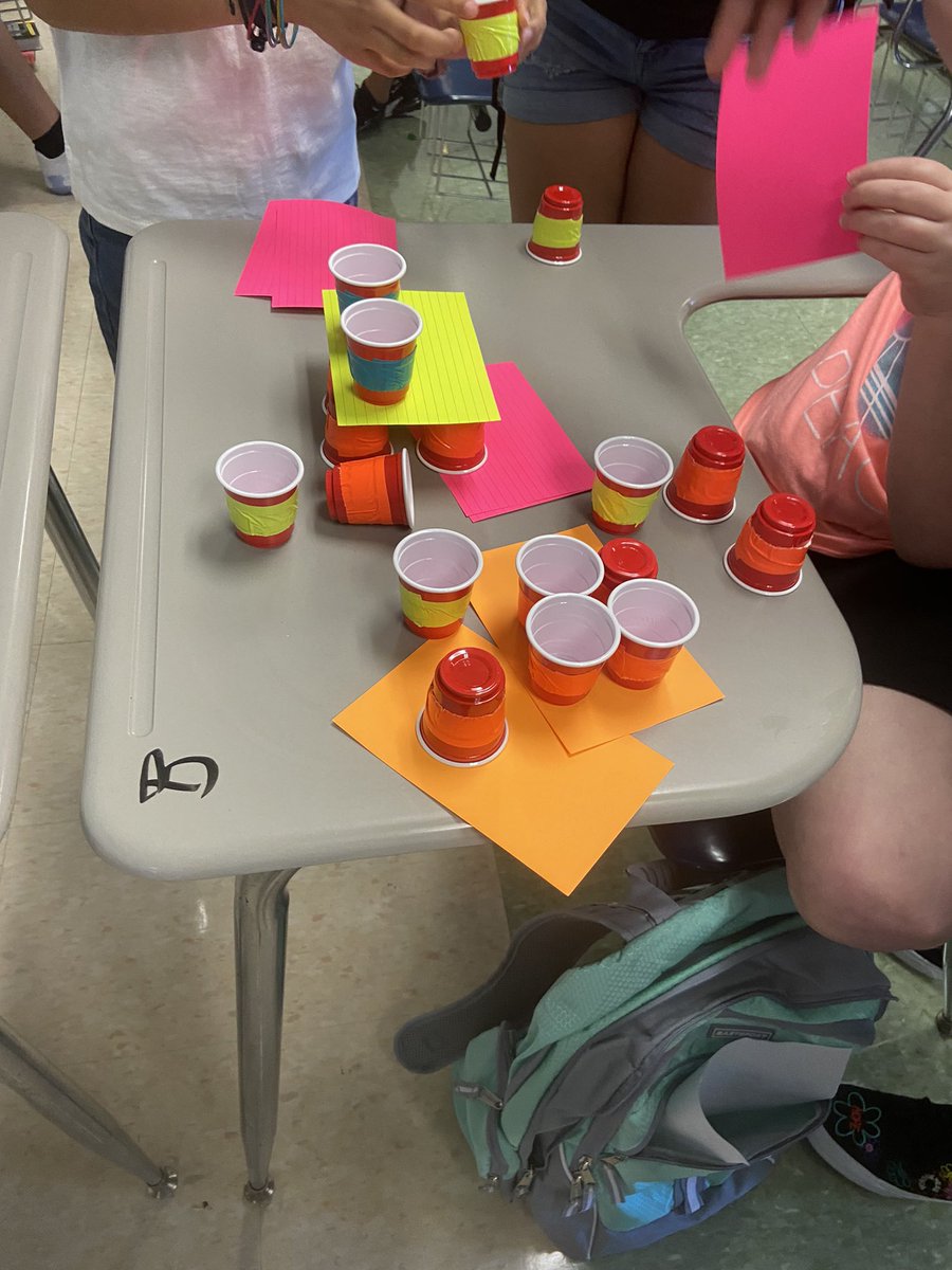 Can you build the same tower as Ms. Laliberte? Students completed a team building activity where each student in their team was assigned a job (looker, speaker, builder, teacher speaker) &amp; had to work together to build a tower! @Ms_Kennedy_204 <a href="/Taunton_Schools/">Taunton Public Schools</a> <a href="/parker_middle/">Parker Middle School</a>