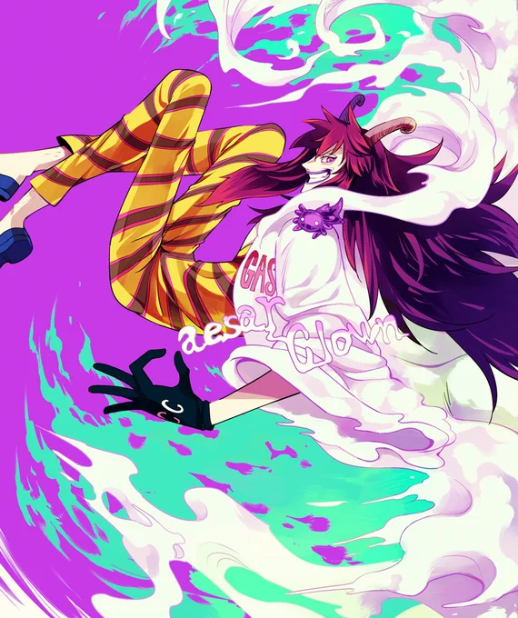 最近ちょっとワンピ離れてたので知らなかったんですが、扉絵にシーザー来てる…!?んですか!?万国で雑な退場してからどれだけ心配してどれだけ再登場を待ち侘びたか…!嬉しすぎるので、昔描いたシザ絵置いときます#シーザー・クラウン 