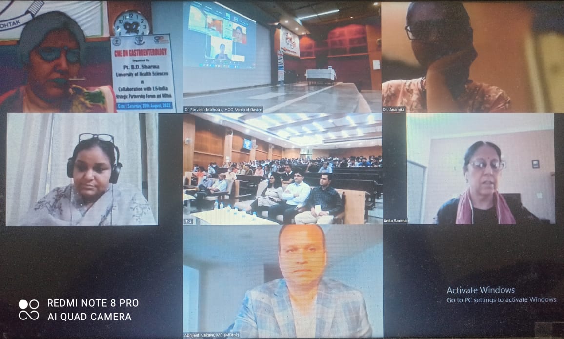Strengthening U.S.-India healthcare partnerships.

USISPF supported a second Continuing Medical Education (CME) gathering that touched on gastroenterology. USISPF facilitated a joint-partnership between PGIMD Rohtak India and MdTok Corporation based in the U.S.