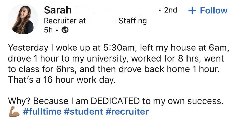 BestofLinkedin's tweet photo. Sarah deserves her own Marvel movie 

#bestoflinkedin https://t.co/BzqeCJscil