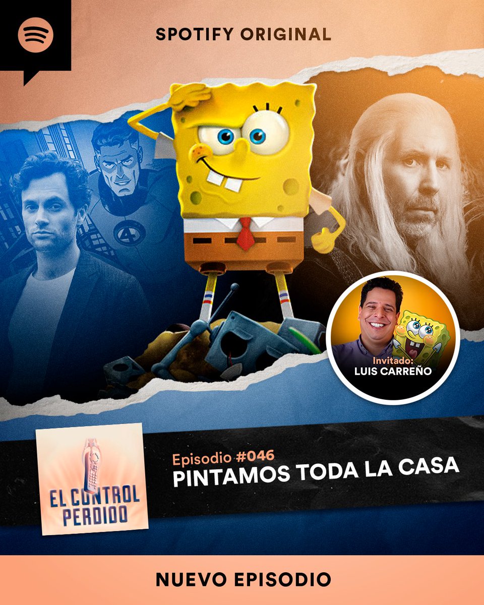 TheTopComics's tweet photo. #ElControlPerdido
Esta semana entrevistamos a la voz de #BobEsponja : Luis Carreño. 

🟣Además hablamos del nuevo episodio de #HouseoftheDragon 
🔵¿Nuevo Reed Richards? y más
           👉🏻 https://t.co/kKEjYVYYUv https://t.co/eyeaK9GjAG