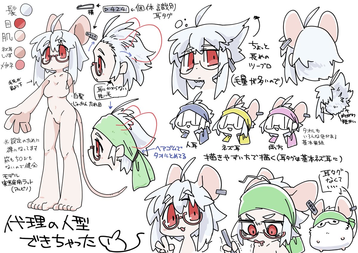勢い余って人型の代理詳しく描いちゃった 