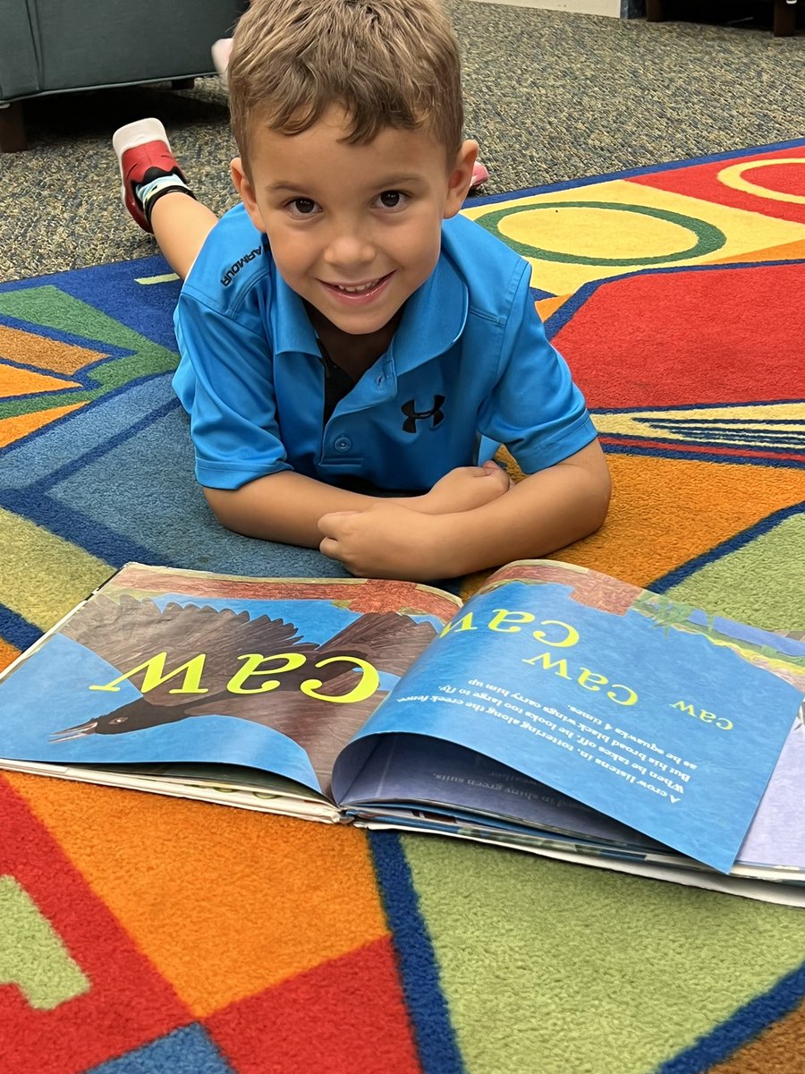 petersonpelican's tweet photo. Hooray!!! We get to hang out with Mrs Newell EVERY Wednesday for story time and checking out books! https://t.co/1eUhcVINkT