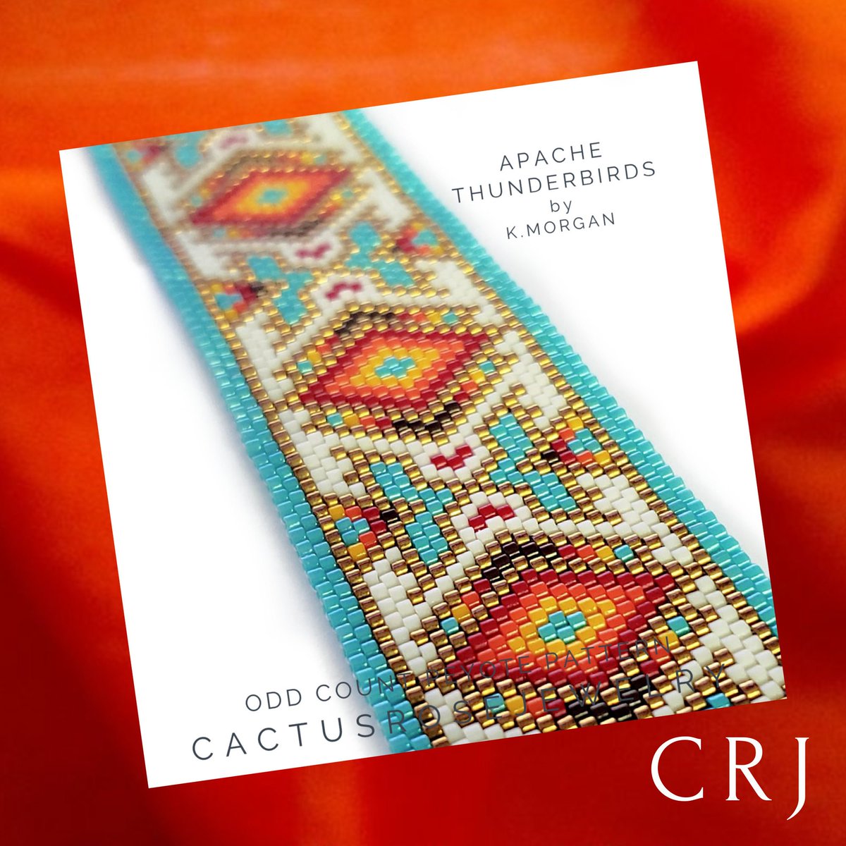 MorganCactus's tweet photo. Odd Count Peyote Bracelet Pattern Apache Thunderbirds downloading PDF https://t.co/ceLLPp0Sz9 #beading #rainbow #odd #peyote #bracelet #thunderbird #apache #nativeamerican #delicabeads https://t.co/Xox60i8Yn9