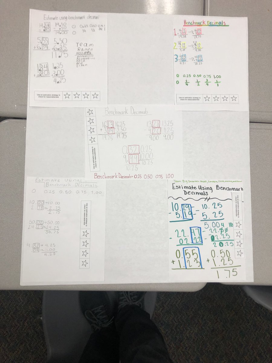 UmaDeviViswana4's tweet photo. We are estimating our sum using benchmark decimals. ⁦@JSE_Sharks⁩ ⁦@FBISDmath⁩ https://t.co/VosMOancpA