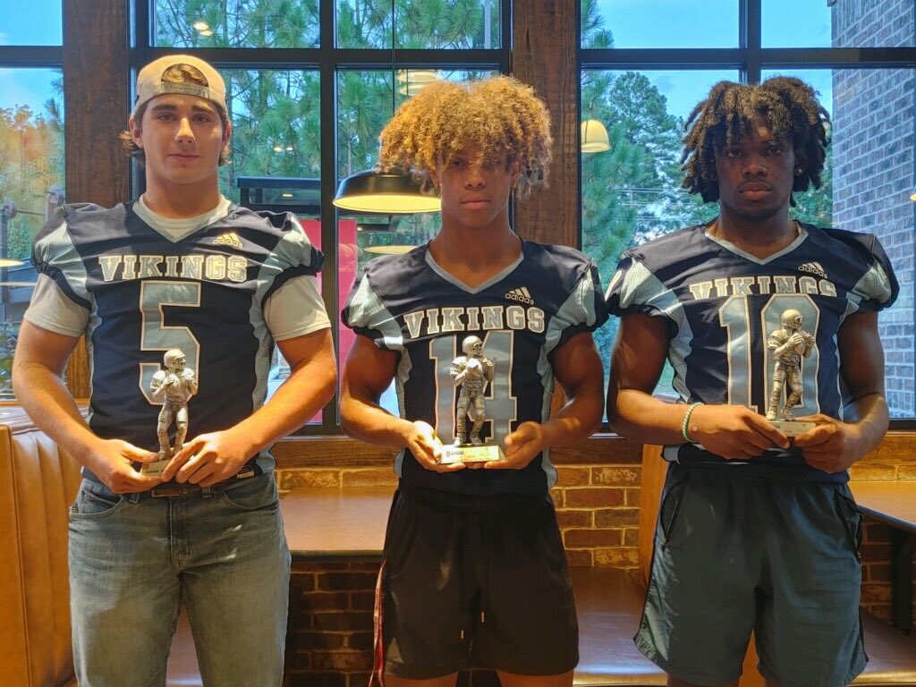 Thankful to have been named last weeks offensive player of the week with Jeremiah Womack winning the defensive award and <a href="/BrettClemons6/">Brett Clemons</a> winning scholar athlete. <a href="/UPHS_Football/">Union Pines Viking Football</a> <a href="/Travis_Greene08/">Travis Greene</a> <a href="/NFHSNetwork/">NFHS Network</a>