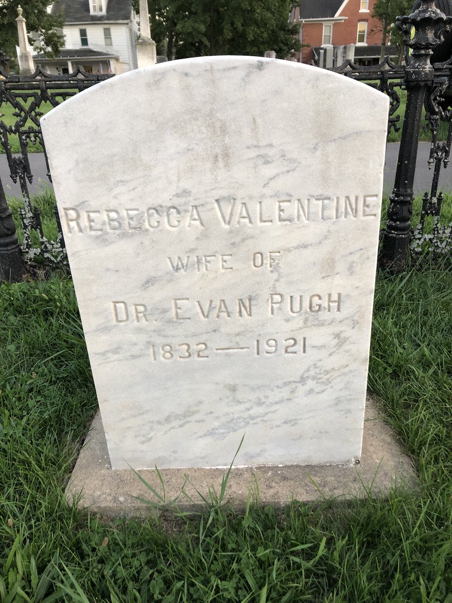 ProfNichols's tweet photo. Evan Pugh married the love of his life, then died three months later in a buggy accident. He got the buggy off of Rebecca. It was an honor cleaning her headstone. He’s next. #UnionCemetery @PennStateAlums can you adopt this plot? DM https://t.co/BCNpIgSA7L