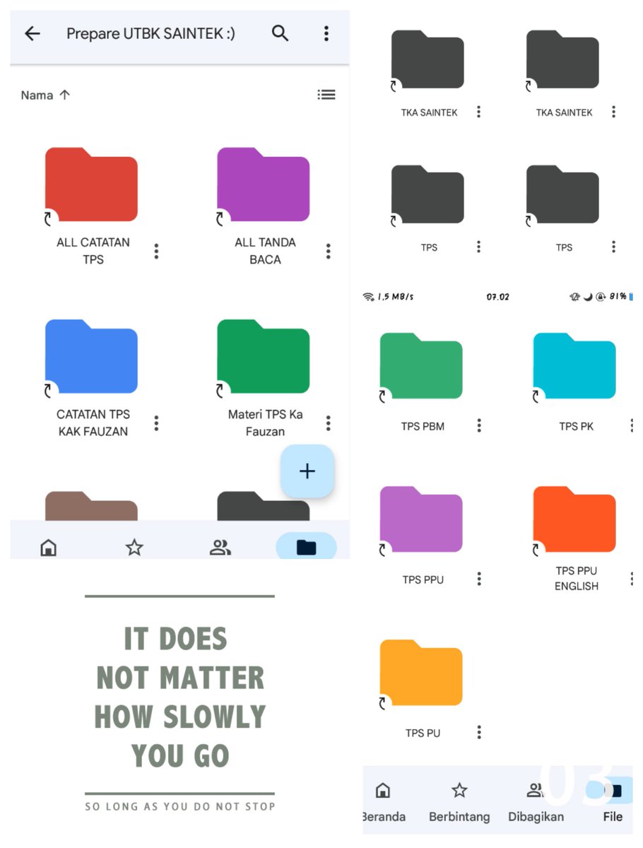 itssyfa's tweet image. Lagi nunggu dosen masuk kelas, iseng bukain gdrive, eh nemu iniii. Aku ngumpulin ini dari #studytwt tahun laluu. Bener-bener keren sihh. Makasih untuk temen-temen yang mau share catetan UTBK duluu. Sekarang giliran aku yang mau berbagi ke angkatan 23 :)

drive.google.com/drive/folders/…